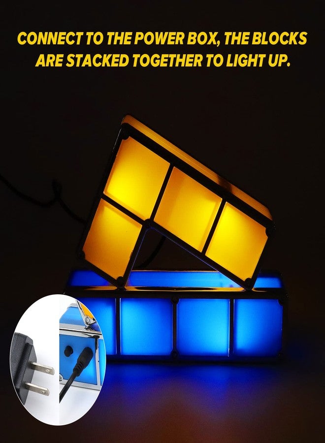LOSCHEN Night Light,DIY Stackable LED 7 Colors Interlocking Induction Novelty Desk Lamp,3D Puzzle Magic Light Bright Toy for Kids Teens,Gamer Decor Ideal Gift - Image 2